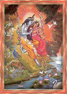 Radha & Krishna auf der Schaukel